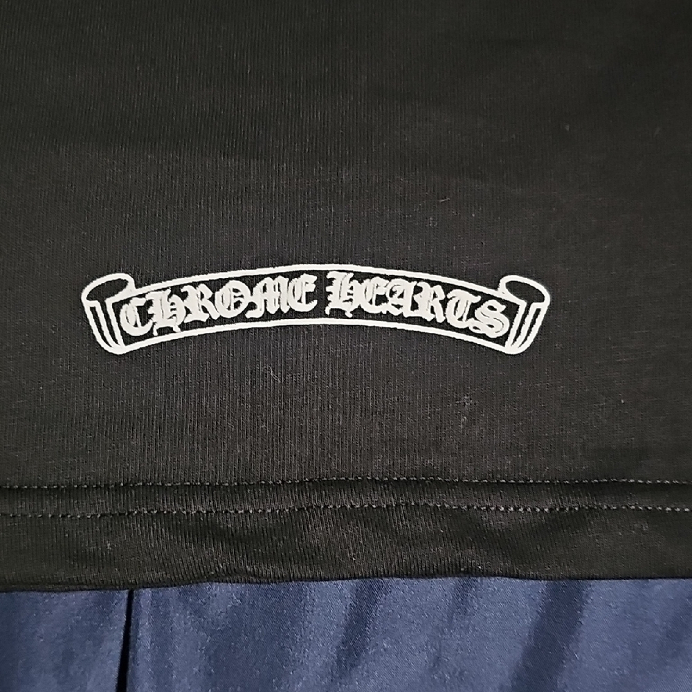 Chrome Hearts Black Tee with Red and White Design - Picture 3 of 16